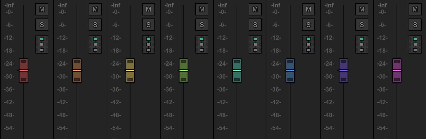 reARK colored faders