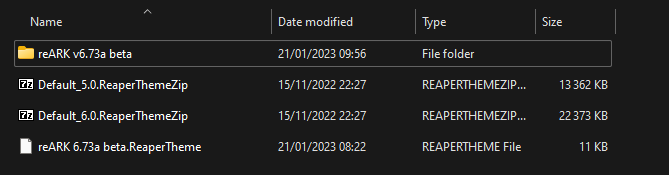 The ColorThemes folder in the Reaper resource path