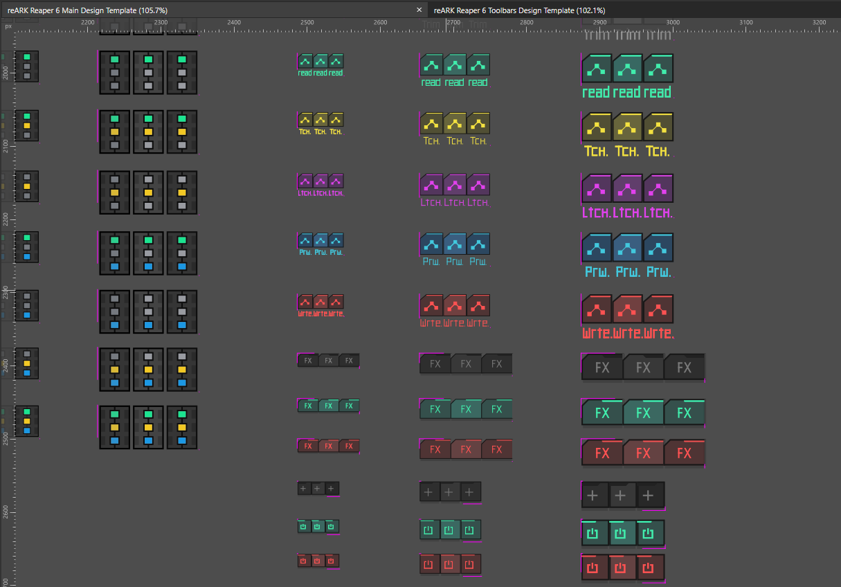 reARK template artboards in Affinity Designer