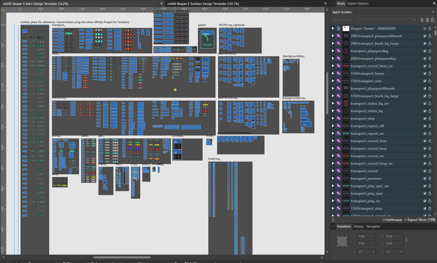 reARK template elements in Affinity Designer