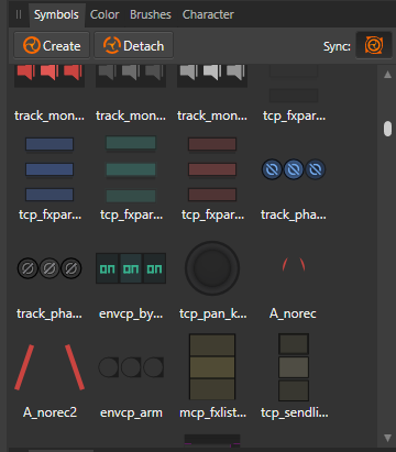 Symbols panel in Affinity Designer